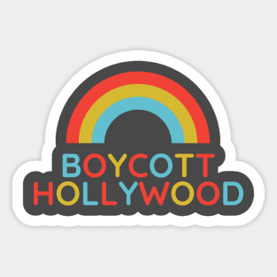 Boycott Hollywood Sticker